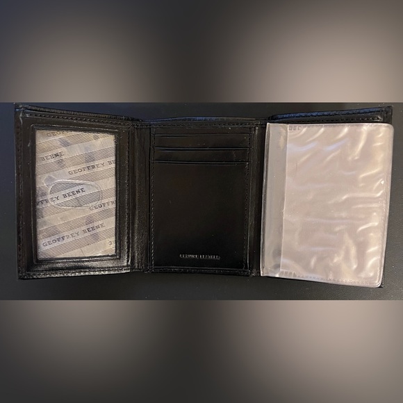 Geoffrey Beene tri-fold leather wallet NWT & in box - Picture 5 of 8